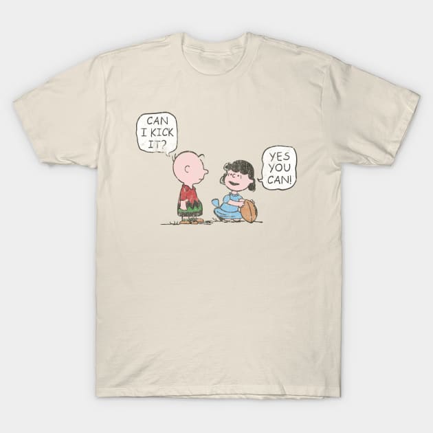 yes you can kick // retro art T-Shirt by crayonKids